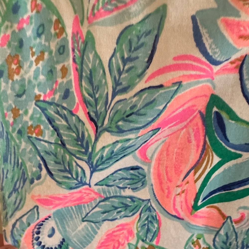 Lilly Pulitzer Pink and Blue Floral Midi Dress - Picture 2 of 5